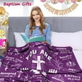 thumbnail image 5 of Christian Blanket Gifts for Women Men, Religious Blanket with Bible Verse 60"x50", Scripture Blanket, Catholic Spiritual Gifts, Faith Based Gifts, 5 of 5