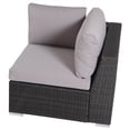 thumbnail image 6 of Home Loft Wicker and Metal 5 Piece Seating Sectional Set with Cushion, 6 of 13