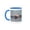 Blue/White, variant on 3drose, Brazil, Amazon, Manaus, Rio Negro, Pink River Dolphin Saying Hi., 11oz Magic Transforming Mug