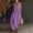 Purple, variant on Afuyipoi Womens Cotton Linen Halter Neck Backless Maxi Dress with Pockets, Loose Flowy Pleated Dress, Soft Breathable Beach Vacation Dress for Women Green Size L