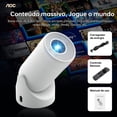 thumbnail image 2 of Projetor Portátil AOC WiFi Bluetooth 180° 4K Full HD 8000 Lúmens Correção Keystone, 2 of 8