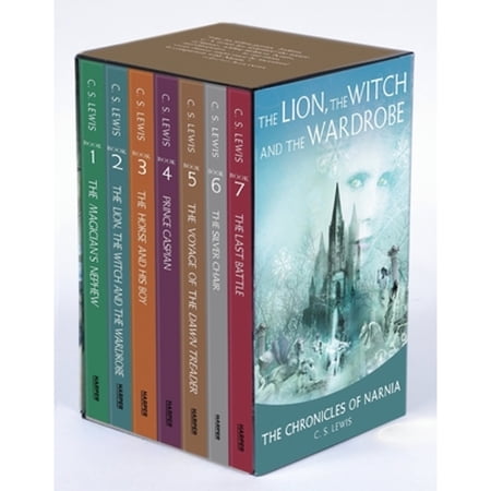 Pre-Owned The Chronicles of Narnia Rack Paperback 7-Book Box Set: The Classic Fantasy Adventure (Paperback) by C S Lewis