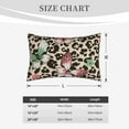 thumbnail image 6 of Naloa Leopard Dots Pillowcase, Throw Pillowcase, Wrinkle-Free, Stain-Resistant with Hidden Zipper for Bedroom Sofa - 14"x20", 6 of 9
