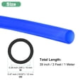 thumbnail image 3 of Tubo de silicona Uxcell 3/8 pulgadas ID x 15/32 pulgadas OD Tubo de vacío de goma de silicona 3 pies Manguera de agua de alta temperatura aire azul, 3 of 7