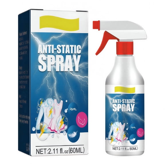 RAGUPEL Anti Static Spray,Static Guard Spray Bottles Anti-static Spray Household Clothes Cotton Quilt Antistatic Lasting Hair Antistatic Spray 60Ml/2.1Fl Oz Cleaning Supplies