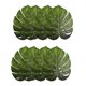 thumbnail image 1 of 8 Uds manteles individuales de hojas tropicales hojas artificiales de Eva Monstera hoja de palma, compatible con decoraciones de mesa de boda, 1 of 5