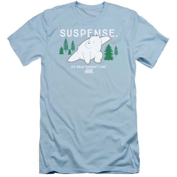 We Bare Bears Suspense S/S Adult 30/1 T-Shirt Light Blue