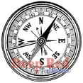 thumbnail image 2 of Deep Red Stamps Compass, 2 of 2