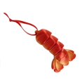 thumbnail image 1 of 3D Printed Red And Gold Long Lobster Tail Ornaments, 1 of 1