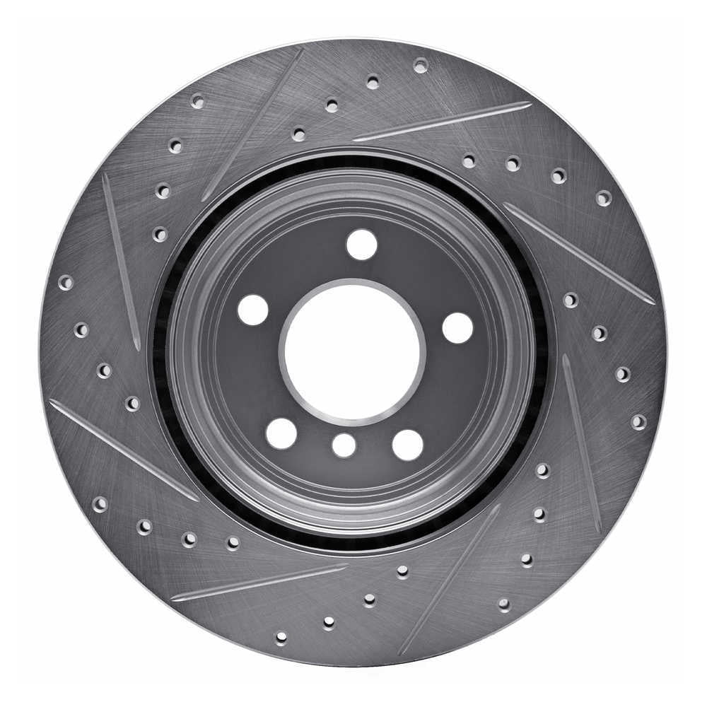 Dynamic Friction Company 631-31109R DFC Brake Rotor - Drilled And Slotted - Silver