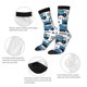 thumbnail image 4 of Balery Blue Excavator Calcetas Largas con Estampado para Hombre y Mujer – Suaves y Transpirables, Talla Única (US 5-11), 4 of 6