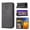 Black, variant on Google Pixel 6 Phone Case, Luxury PU Leather Shockproof Flip Folding Kickstand Card Holder Pocket Wallet Wrist Strap Handbag Magnetic Closure Case Cover Google Pixel 6 6.4 inch, Brown
