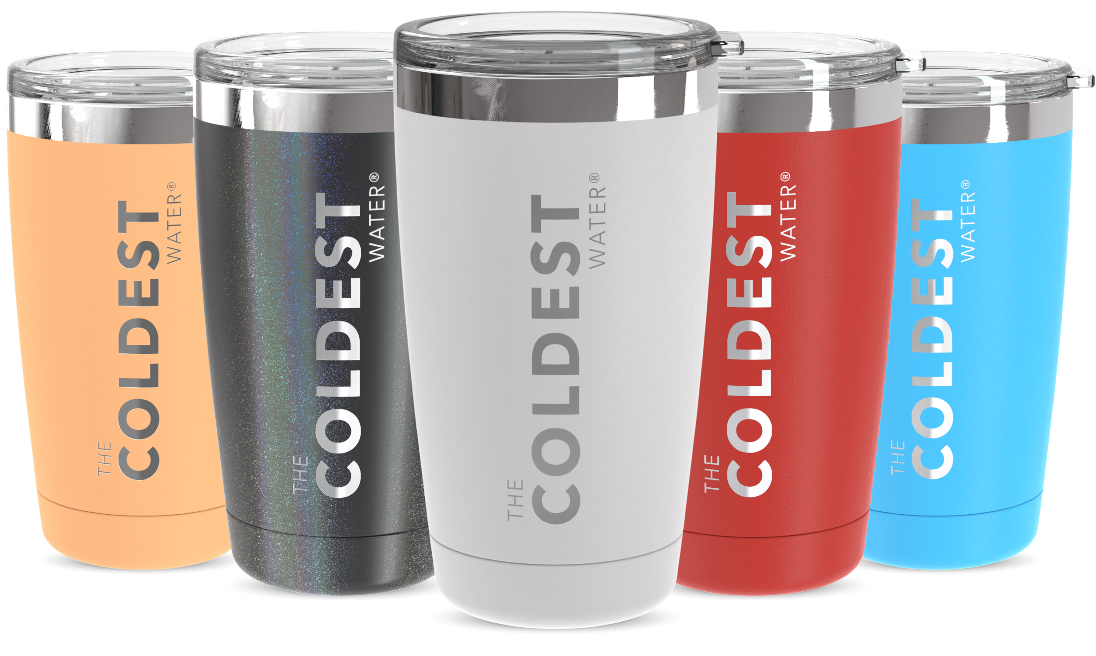 COLDEST Insulated Tumbler Cup with Sliding Lid - Reusable Stainless ...