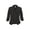 Black, variant on Women's Casual Fitted Blazer Draped Open Front with Ruched 3/4 Sleeves (S-3XL)