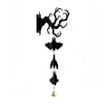 thumbnail image 2 of Aonerit 8 Inch Hanging Upside-Down Bats Ornament, Bells Spooky Halloween Hanging Decor, Indoor Outdoor Party Decoration, Tree Porch Accent, Holiday Home Ornament, 2 of 6