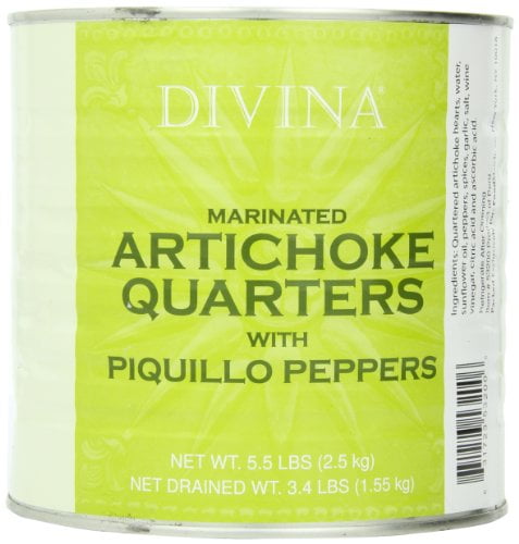 Divina Artichoke Piquilo Pepper, 5.5000-pounds by Divina