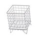 thumbnail image 4 of Organizador de escritorio Cesta de almacenamiento de hierro Caja de almacenamiento de papelería compacta y conveniente Plata, 4 of 9
