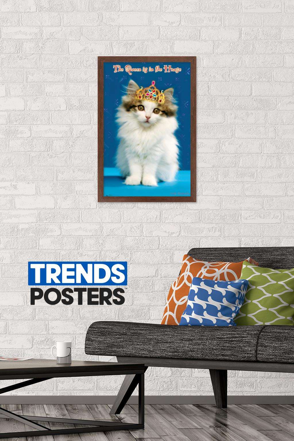 Keith Kimberlin - Kitten - Queen Wall Poster, 14.725" x 22.375", Framed