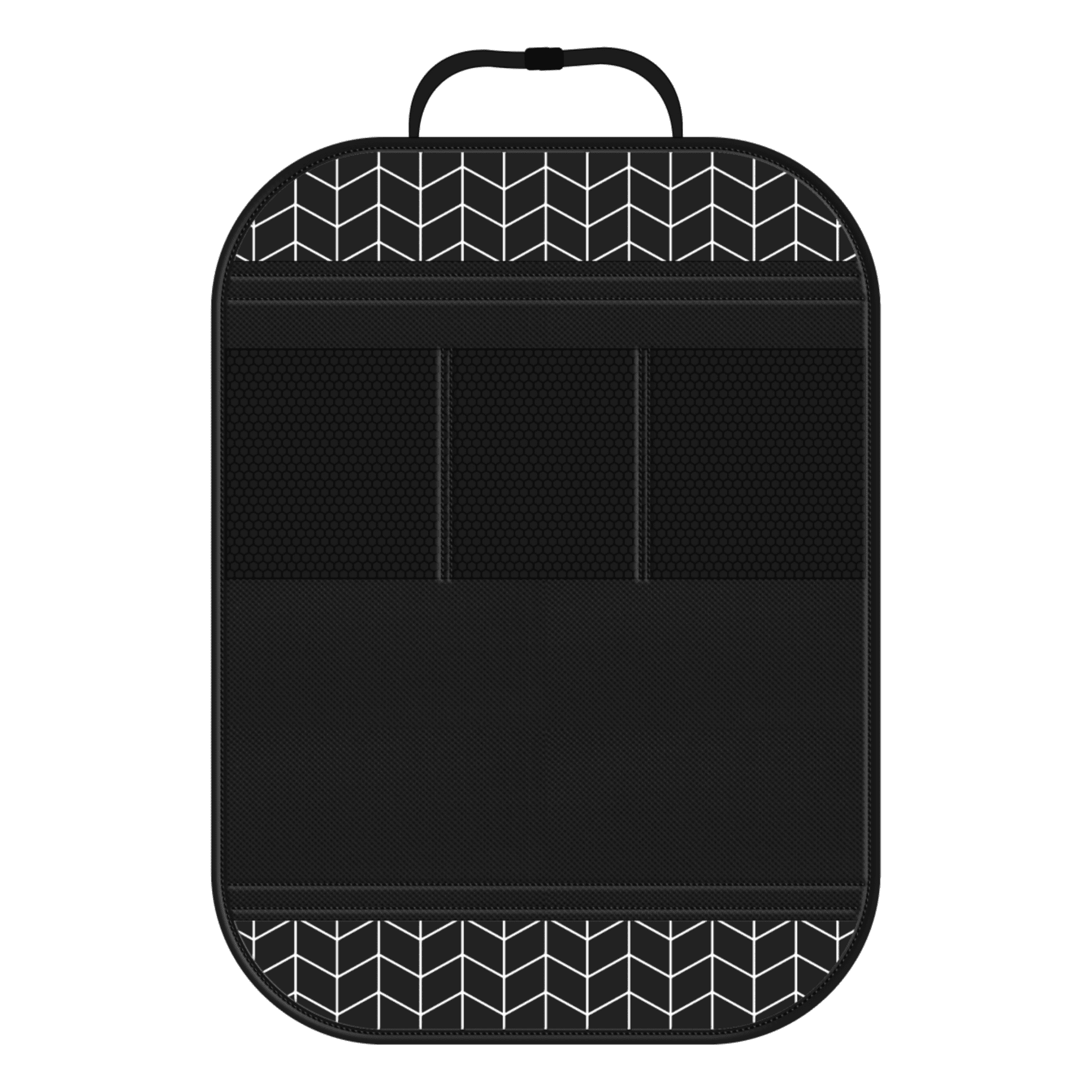 Auto Drive 1Piece Premium Baby Kick Mat Polyester Oxford Black