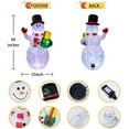 thumbnail image 2 of 5Ft Inflatable Snowman Christmas Outdoor Decoration Blow Up Snowman with Upgrade Rotating LED Lights for Holiday/Party/Xmas/Yard/Garden Decorations, 2 of 6