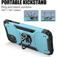 thumbnail image 5 of Designed for iPhone 11 Case with Screen Protector 2PCS, Military-Grade Drop Protection, Protective Phone Cases, with Ring Kickstand Shockproof Bumper Case for iPhone 11 6.1 Inch Sierra Blue, 5 of 5