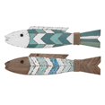 thumbnail image 1 of IMAX A0217100 Rutliff Wood Fish, Multicolor - Assorted 2, 1 of 1