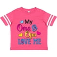 thumbnail image 3 of Inktastic My Oma and Opa Love Me with Hearts Boys or Girls Toddler T-Shirt, 3 of 5