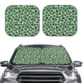thumbnail image 2 of Saiise Happy St. Patrick's Day for Foldable Car Sun Shades (2-Pack) Offer Sun Protection with an Easy-fold Design for Convenient Windshield Shading-Small, 2 of 6