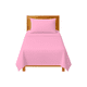 thumbnail image 1 of Sábanas Individuales Lisas We2 Dream 100% Algodón Color Rosa Magnolía 3 Piezas, 1 of 10