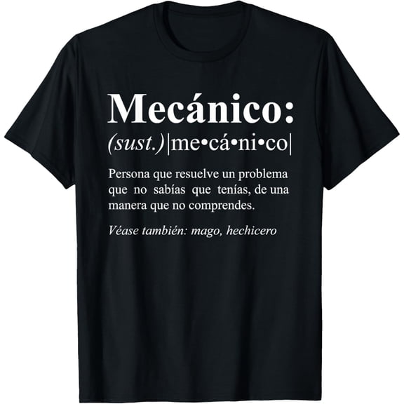 Playful Comfort Tee - Funny Gifts for Mechanics in Spanish T-Shirt