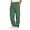 Army Green, variant on Mens Elastic Waist Solid Color Cargo Pants Fashion Loose Fit Workout Sweatpants Plus Size Leisure Mens Pants with Drawstring(Coffee,5XL)