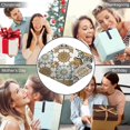 thumbnail image 5 of Wearable Blanket,Brown Ethnic Floral and Mandala Pattern Hooded Wearable Sherpa Blanket for Adults & Teens,Winter Poncho Shawl Wrap Cape Thick Warm,50"x60", 5 of 5