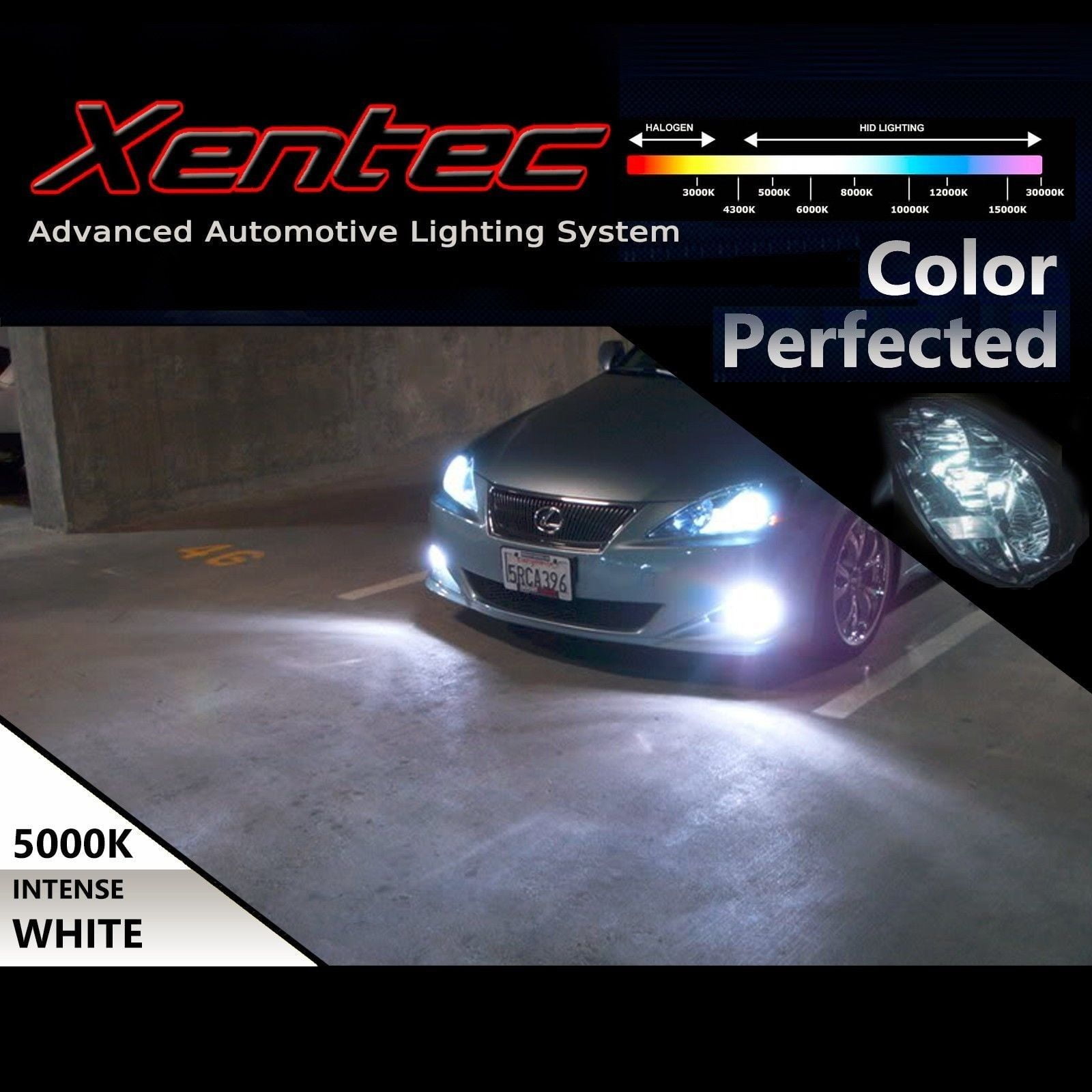 6000K Diamond White HID Xenon Headlight Bulb for Lexus IS300 2001-2005 Low Beam
