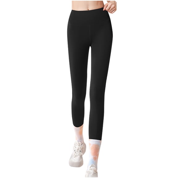 Felirenzacia Women's Not See Through Seamless Tummy Control Butt Lifting Band Waist Gym Workout Leggings, Pilates Gym Athletic Yoga Pants Under 10