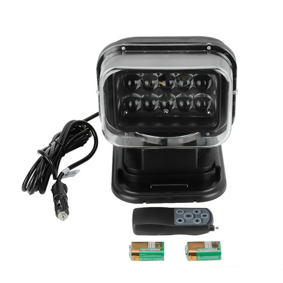 LED Light,Black 50W LED Light Remote Control Searchlight Work Light Best in Class