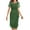 dresses for women clearance-Green, variant on Homenesgenics Summer Dresses 2025 Women Sexy Solid Short Sleeve Round Neck Lace Mesh Waist Party Dresses Purple M