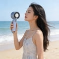 thumbnail image 3 of Tong Portable Desk Fan Personal Handheld Fan With USB Rechargeable Battery For Travel Outdoor Use, 3 of 6