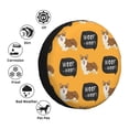 thumbnail image 4 of Fotbe Corgi Funda de Llanta de Repuesto con Estampado, Engrosada, Ajuste Universal para Jeep, Remolque, RV, SUV, Camión-15 inch, 4 of 6