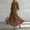 Brown, variant on Work Dress Prom Dresses Summer 2026 3/4 Sleeve V Neck Loose Fit Boho Dresses for Women with Pockets for Professional and Smart Casual S-3XL