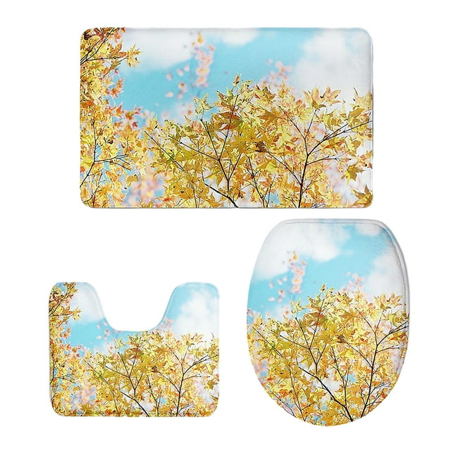 Conjunto de alfombra de baño Sunnimix 3 Piezas Antideslizante 79x49cm 49x39cm 44.5x34.5cm