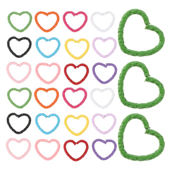 HONITANO 50Pcs Fashionable Metal Hair Cuffs with Love Shape Design Hair Jewelry for Wedding Parties and Daily Wear