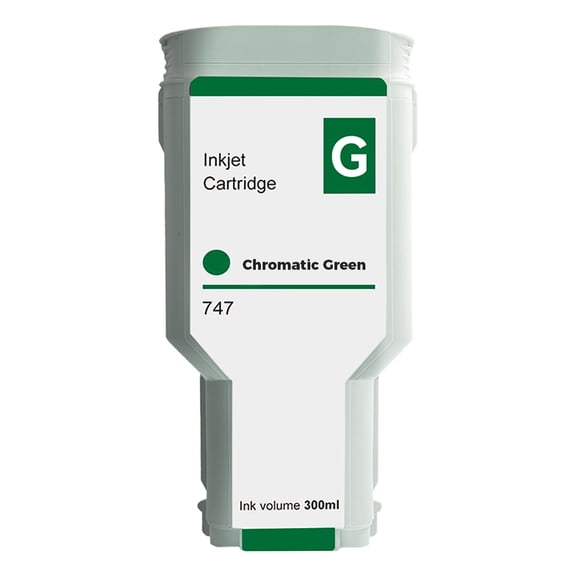 Compatible HP 747 Chromatic Green 300ML Ink Cartridge By Superink