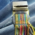 thumbnail image 4 of Herramienta para tejer, práctico kit de telar pequeño de 14 ganchos, adecuado para principiantes para reparar rápidamente jeans, reparar agujeros, ropa y calcetines de bricolaje, 4 of 5