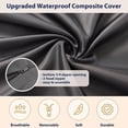 thumbnail image 7 of Ambitelligence&nbsp;Large Bean Bag Chair Cover, Plush Bean Bags Chairs Cover Only Without Filler Included, Beanbag Chairs for Adults, Teens, Kids, Snow Blue 6FT, 7 of 7