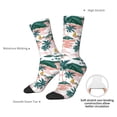 thumbnail image 4 of Bingfone Compression Socks for Women and Men Long Socks for Running Athletic Cycling Nurse- Hawaii Palms, 4 of 6