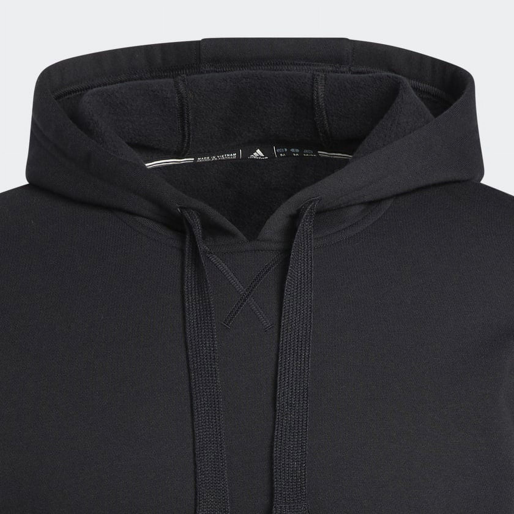 adidas Men's Fleece Hoodie, Black/White, X-Small