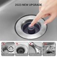 thumbnail image 3 of Stainless Steel Kitchen Sink Drain Strainer and Stopper Combo, 3 of 5