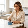 thumbnail image 5 of Espresso Tamping Station 3.15 x 1.61 Inch for Coffee Bar, Portafilter Holder Compatible With Espresso Machine, Steady Tamping Stand for Portafilter, Coffee and Tea Accessories, Blue, 5 of 5
