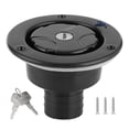 thumbnail image 1 of Réservoir d'eau rond avec serrure et clé pour camping-car, yacht, caravane, noir, 1 of 4