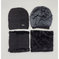 thumbnail image 2 of GRNSHTS Winter Warm Knitted Beanie and Warm Scarf Set for Women, Soft Fleece Lining and Stylish Knit Scarf and Beanie Set (Black), 2 of 12